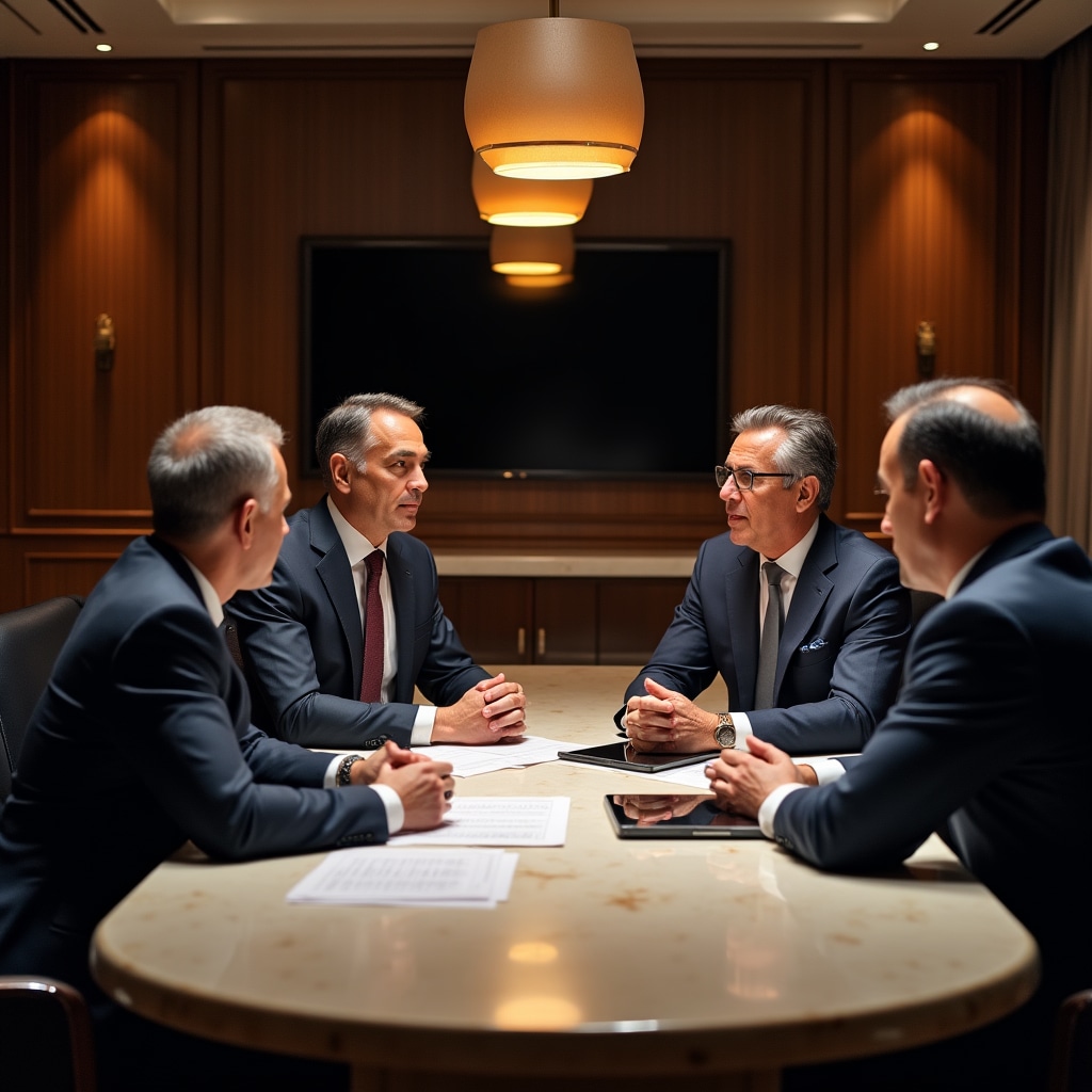 Reunión de negociación con transportistas